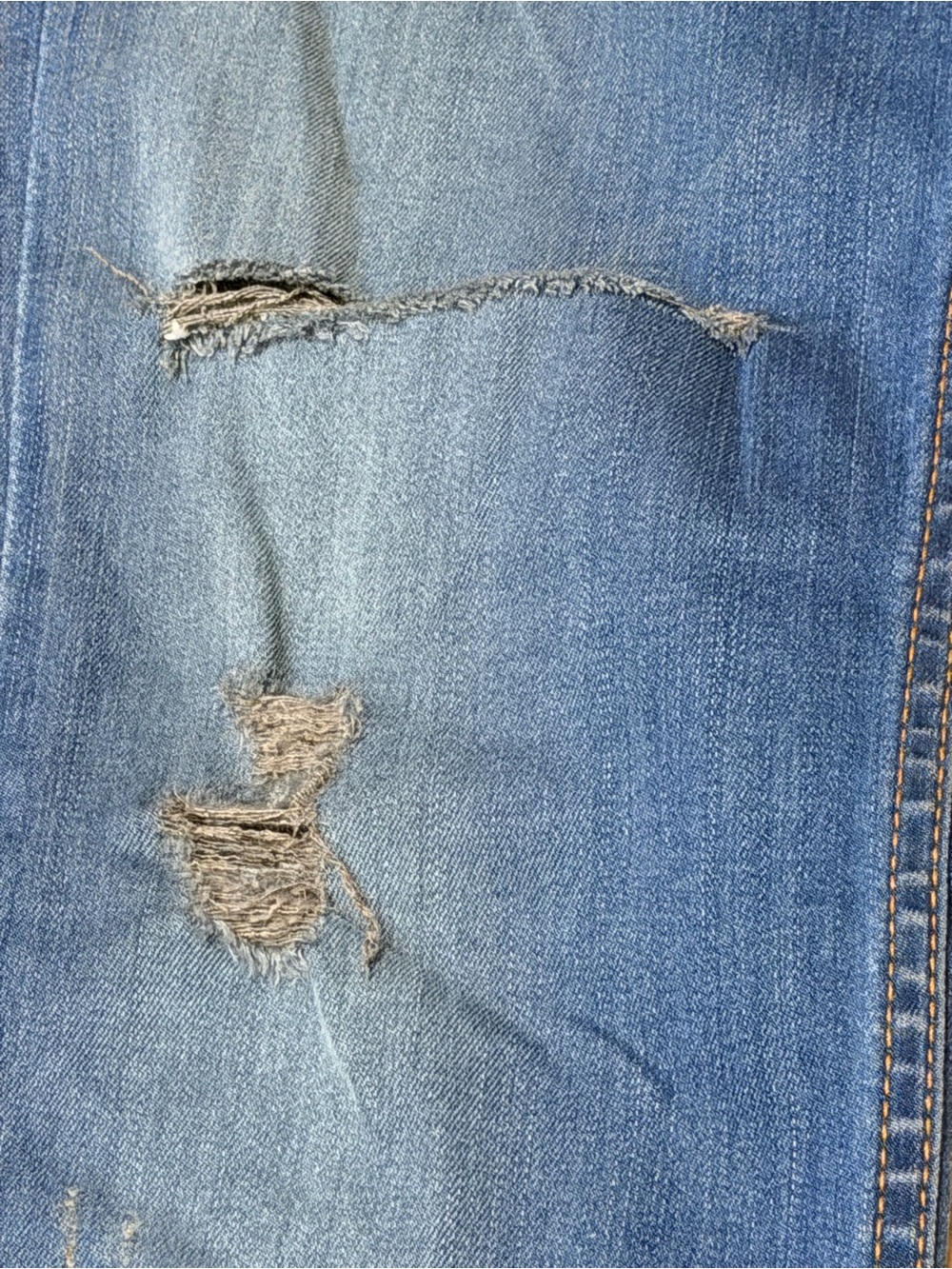 Hudson Jeans Women's Boyfriend Jeans - Medium Blue Wash with Distress - Picture 8 of 8